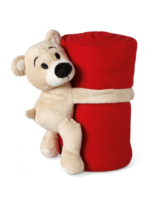 Plaid personnalisable 4DO Couverture polaire avec ours
