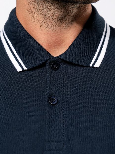 Polo homme manches courtes à rayures
