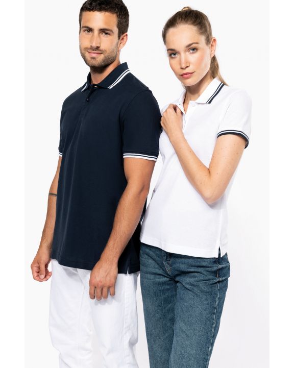 Polo personnalisable KARIBAN Polo femme manches courtes à rayures