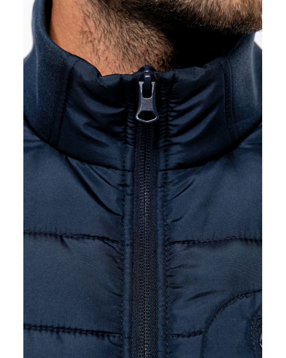 Jacke KARIBAN Jacke aus zwei Materialien für Herren personalisierbar