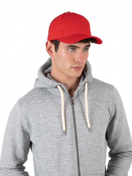 Casquettes à personnaliser K-UP Casquette en coton et polyester recyclés K-loop tracking - 5 panneaux 