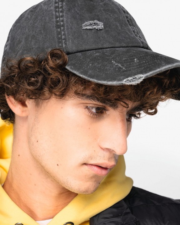 Casquette personnalisable NATIVE SPIRIT Casquette écoresponsable effet déchiré unisexe