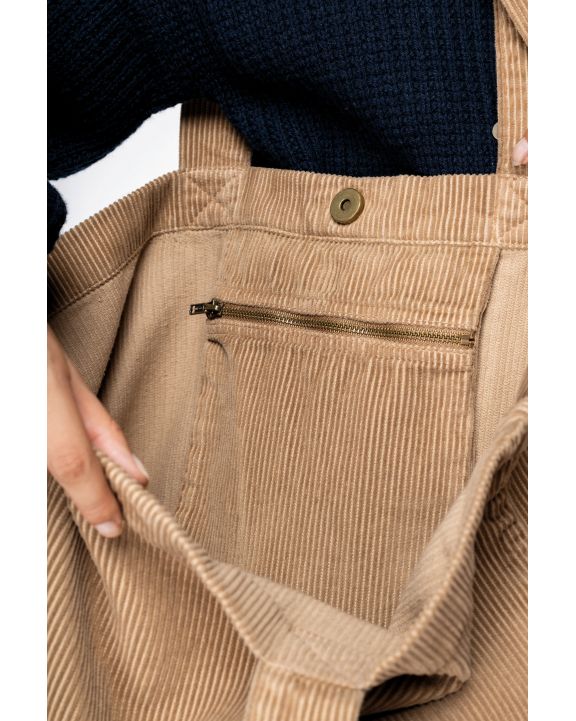 Tas & zak NATIVE SPIRIT Ecologische tas van ribfluweel voor bedrukking & borduring