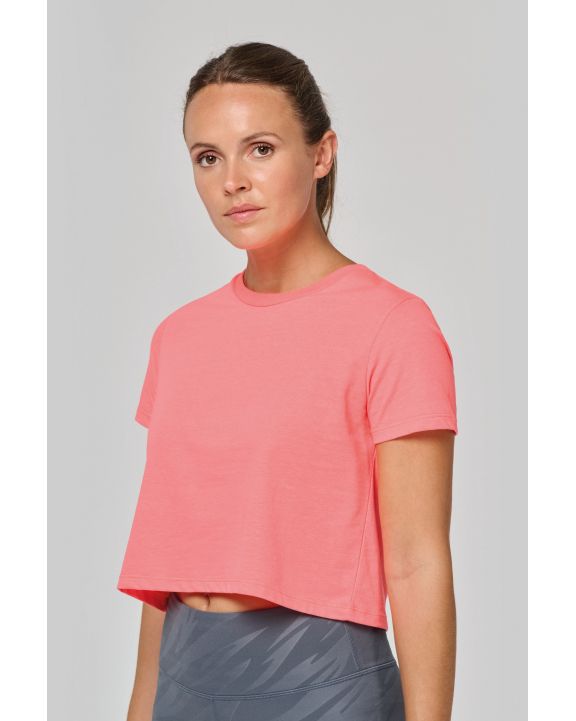 T-shirt personnalisable PROACT Crop top triblend femme