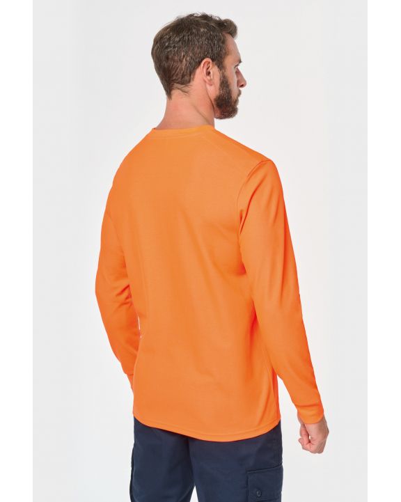 T-Shirt WK. DESIGNED TO WORK Umweltfreundliches Unisex-T-Shirt mit langen Armen aus Baumwolle/Polyester personalisierbar