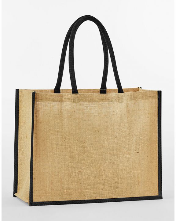 Tote bag WESTFORDMILL Natural Starched Jute Classic Shopper voor bedrukking & borduring