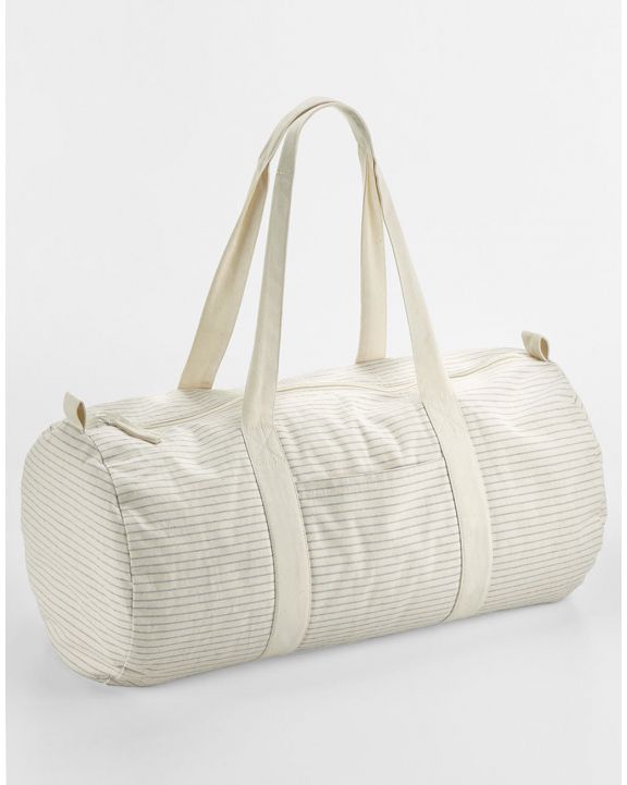 Tasche WESTFORDMILL Striped Organic Cotton Barrel Bag personalisierbar