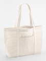 Tote bags à personnaliser WESTFORDMILL STRIPED ORGANIC COTTON SHOPPER red stripe