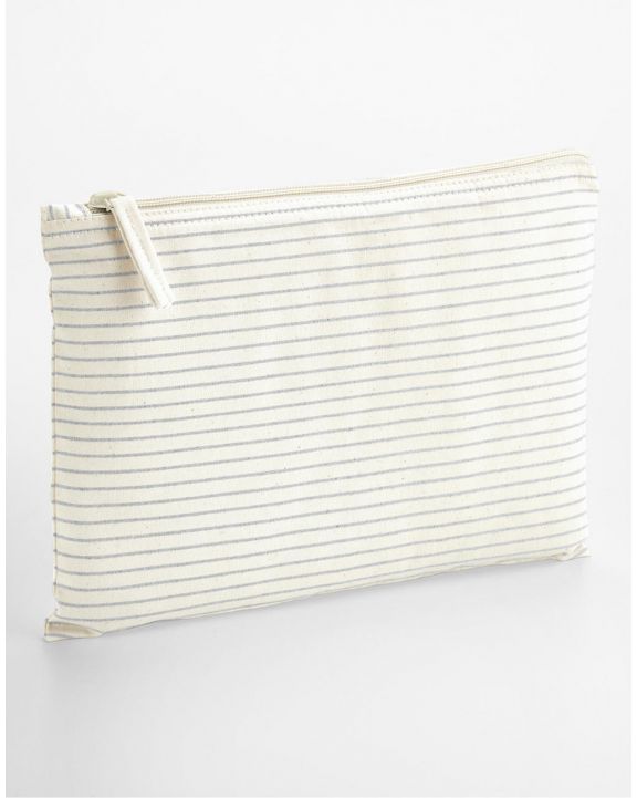 Sac & bagagerie personnalisable WESTFORDMILL Striped Organic Cotton Accessory Pouch