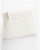 Tas & zak WESTFORDMILL Striped Organic Cotton Accessory Pouch voor bedrukking & borduring