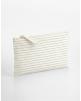 Tas & zak WESTFORDMILL Striped Organic Cotton Accessory Pouch voor bedrukking & borduring