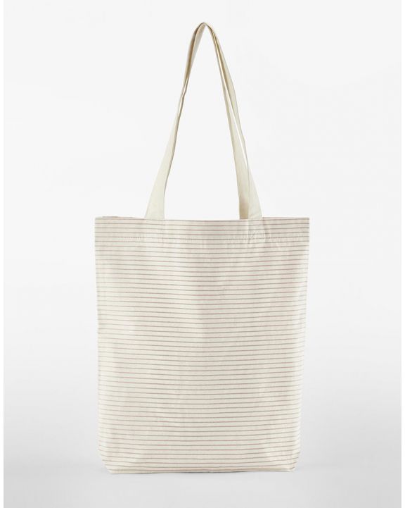 Tote bag WESTFORDMILL Striped Organic Cotton Tote voor bedrukking & borduring