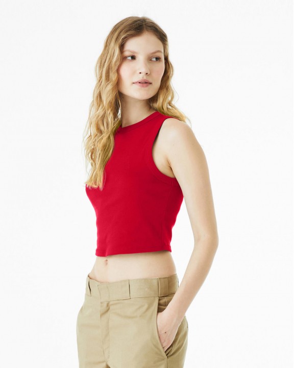 T-shirt BELLA-CANVAS WOMEN'S MICRO RIB MUSCLE CROP TANK voor bedrukking &amp; borduring