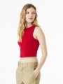 T-Shirts à personnaliser BELLA-CANVAS WOMEN'S MICRO RIB MUSCLE CROP TANK solid red blend