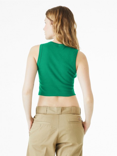 T-Shirts à personnaliser BELLA-CANVAS WOMEN'S MICRO RIB MUSCLE CROP TANK solid kelly blend