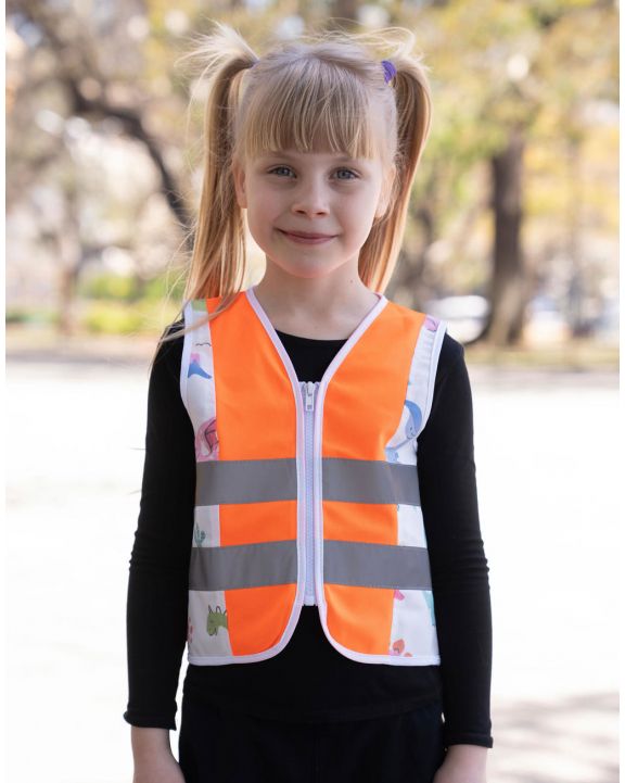 Fluohesje KORNTEX Children's Safety Vest Action voor bedrukking & borduring