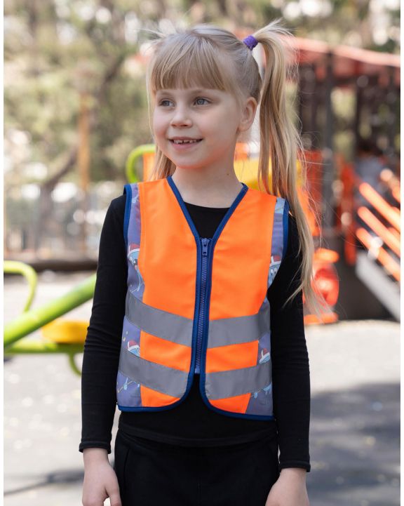 Fluohesje KORNTEX Children's Safety Vest Action voor bedrukking & borduring