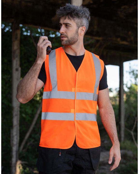 Fluohesje KORNTEX 4-Band Safety Vest Minden voor bedrukking & borduring