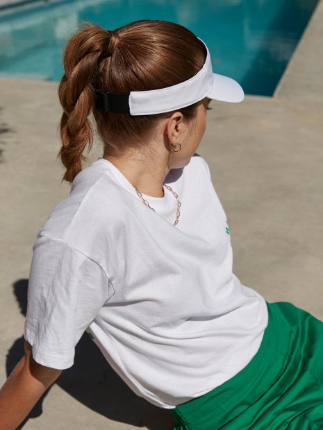 Casquettes à personnaliser BEECHFIELD PERFORMANCE VISOR blanc