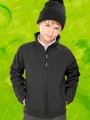 Softshells à personnaliser RESULT Veste softshell recyclée 2 couches enfant noir