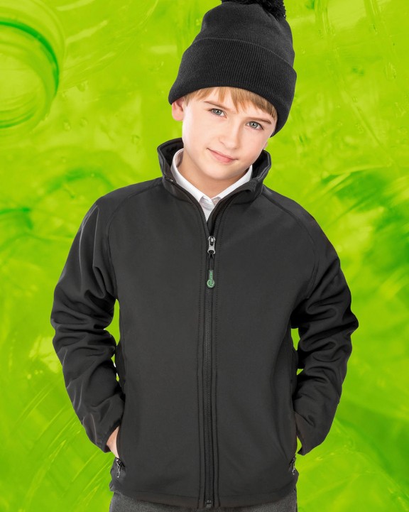 Softshell personnalisable RESULT Veste softshell recyclée 2 couches enfant