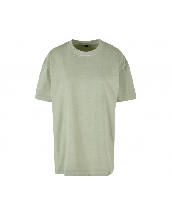 T-shirt BUILD YOUR BRAND LADIES OVERSIZED ACID WASH TEE voor bedrukking &amp; borduring