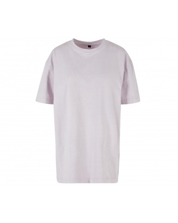 T-shirt BUILD YOUR BRAND LADIES OVERSIZED ACID WASH TEE voor bedrukking &amp; borduring