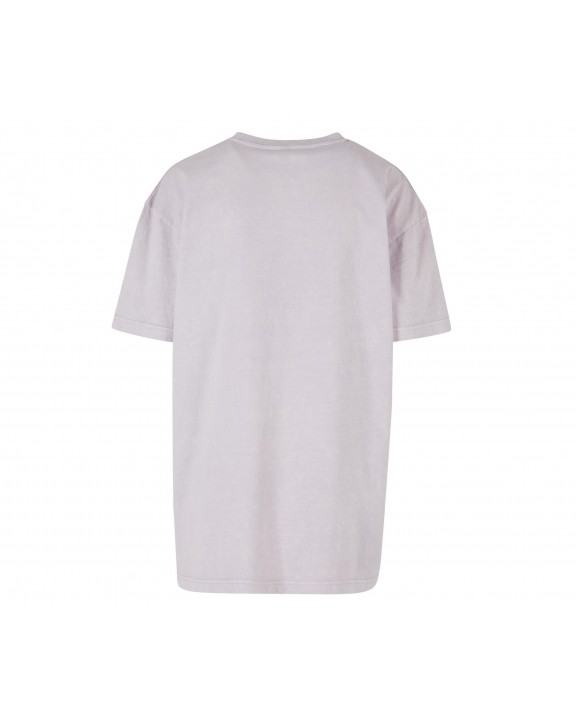 T-shirt BUILD YOUR BRAND LADIES OVERSIZED ACID WASH TEE voor bedrukking &amp; borduring