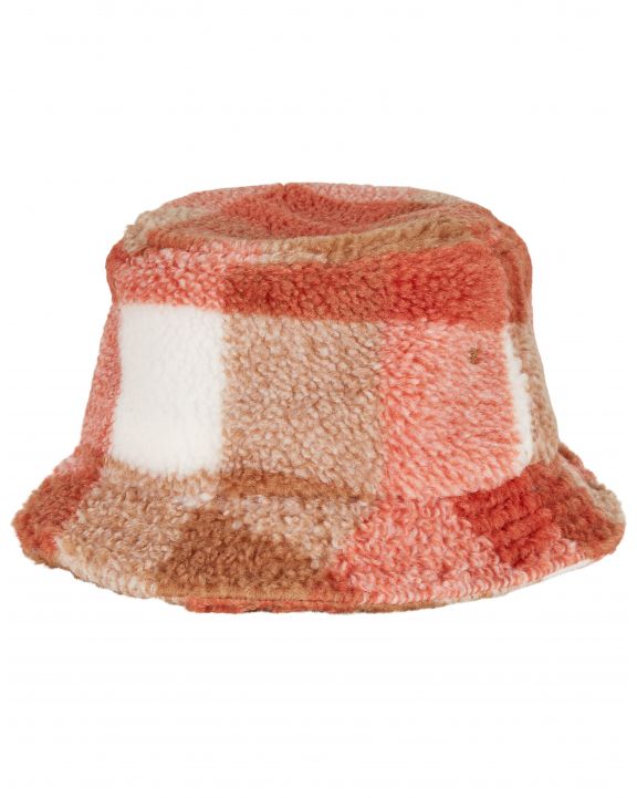 Bob-Muetze FLEXFIT Sherpa Check Bucket Hat personalisierbar