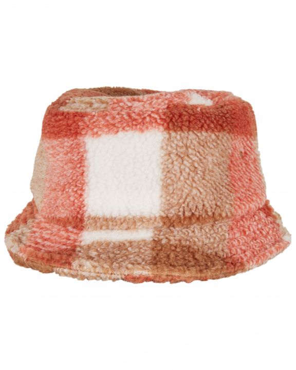 Bob-Muetze FLEXFIT Sherpa Check Bucket Hat personalisierbar