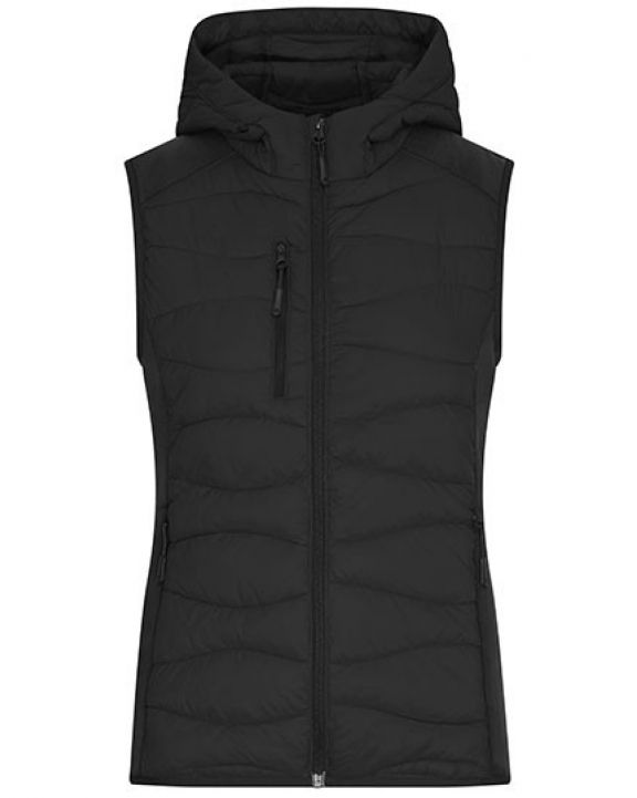 Jas JAMES & NICHOLSON Ladies´ Hybrid Vest voor bedrukking & borduring