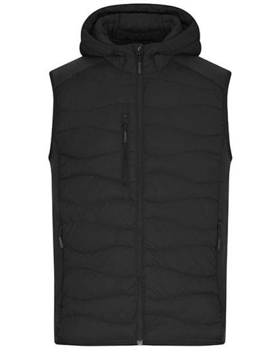 Jas JAMES & NICHOLSON Men´s Hybrid Vest voor bedrukking & borduring