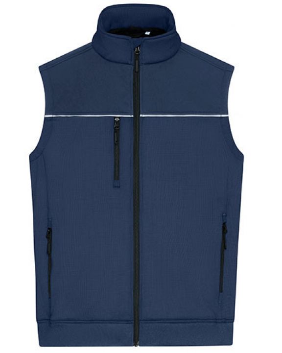 Jas JAMES & NICHOLSON Hybrid Workwear Vest voor bedrukking & borduring