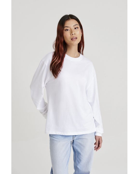 T-shirt AWDIS Oversize 100 Long Sleeve T voor bedrukking & borduring