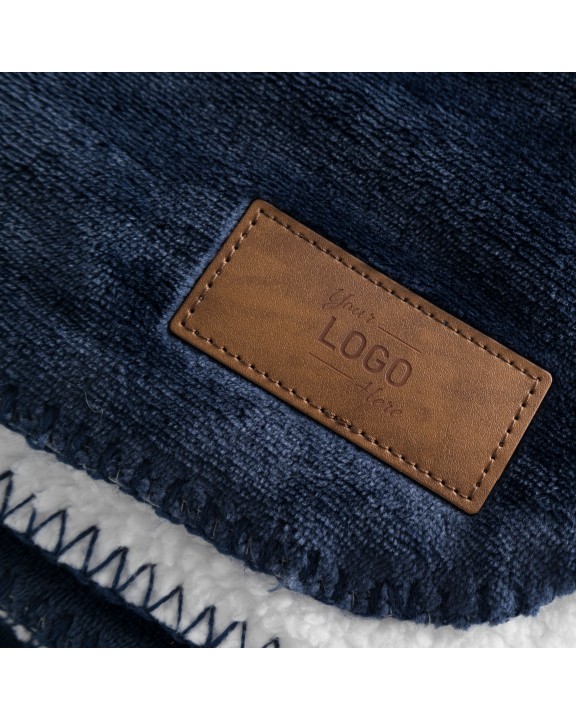 Fleecedeken L-MERCH Sherpa Fleece Blanket voor bedrukking &amp; borduring