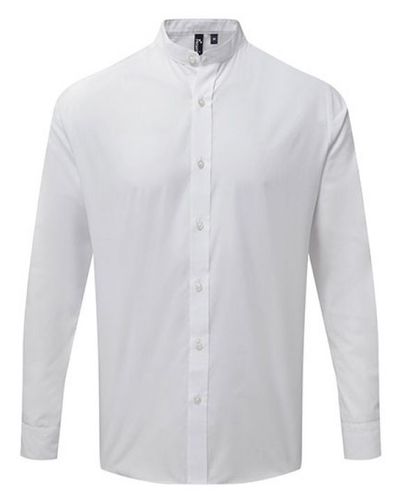Hemd PREMIER Men´s Banded Collar Grandad Long Sleeve Shirt personalisierbar