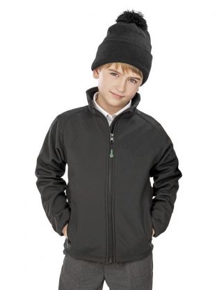 Recycled 2-Layer Printable Junior Softshell Jacket