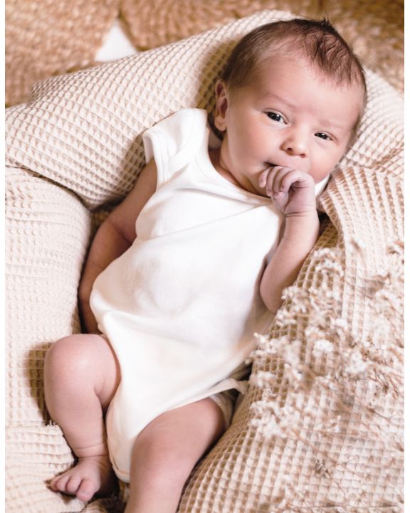 Baby Artikel LINK KIDS WEAR Organic Baby Bodysuit Sleeveless Rebel 03 personalisierbar