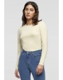 T-shirt BUILD YOUR BRAND Ladies Short Longsleeve Tee voor bedrukking &amp; borduring