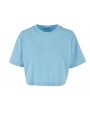 T-shirt BUILD YOUR BRAND LADIES SHORT OVERSIZED TEE voor bedrukking &amp; borduring