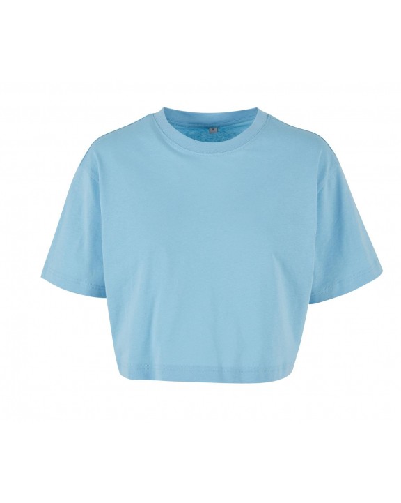 T-shirt BUILD YOUR BRAND LADIES SHORT OVERSIZED TEE voor bedrukking &amp; borduring