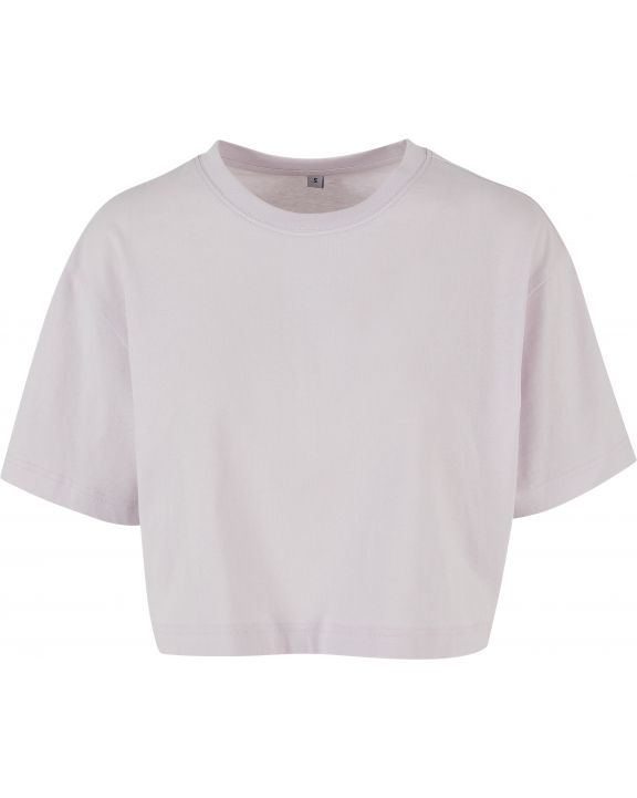 T-shirt BUILD YOUR BRAND Ladies Short Oversized Tee voor bedrukking & borduring