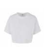 T-shirt BUILD YOUR BRAND LADIES SHORT OVERSIZED TEE voor bedrukking &amp; borduring