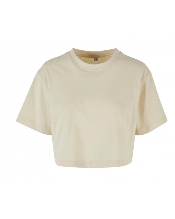 T-shirt BUILD YOUR BRAND LADIES SHORT OVERSIZED TEE voor bedrukking &amp; borduring