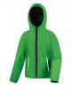 Softshell RESULT Youth TX Performance Hooded Soft Shell Jacket voor bedrukking & borduring