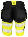 PROJOB 6580 SHORTS EN ISO 20471 CLASSE 1 jaune/noir personnalisable