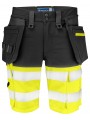 PROJOB 6580 SHORTS EN ISO 20471 CLASSE 1 jaune/noir personnalisable