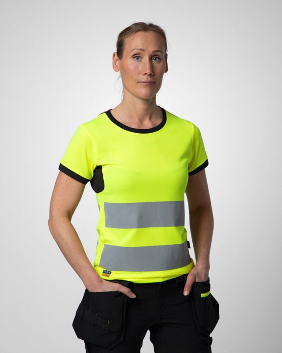Pantalon personnalisable PROJOB 6543 PANTALON STRETCH FEMME EN ISO 20471 CLASSE 1