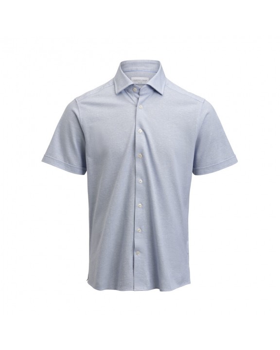 Hemd J. HARVEST & FROST Indigo Bow 133 S/S 
Hemd Tailored Fit Heren voor bedrukking &amp; borduring