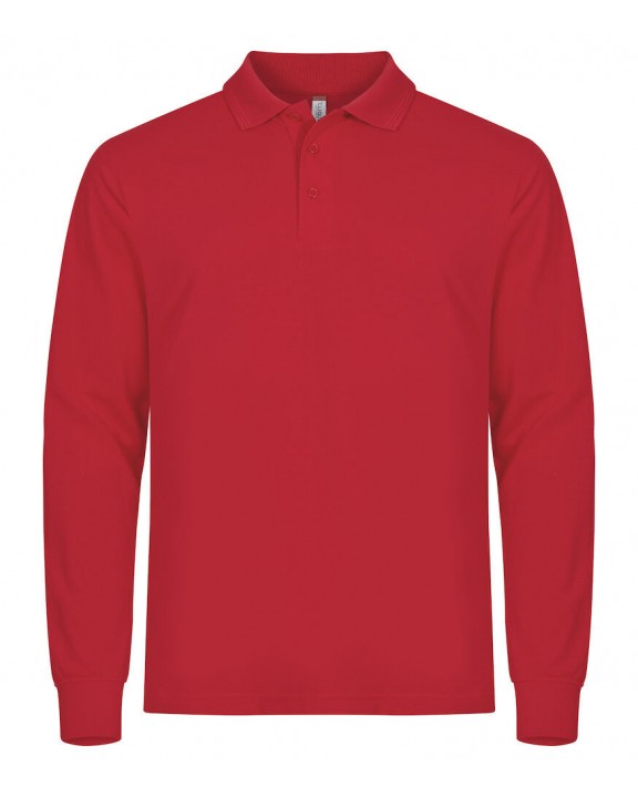 CLIQUE Manhattan L/S Poloshirt personalisierbar